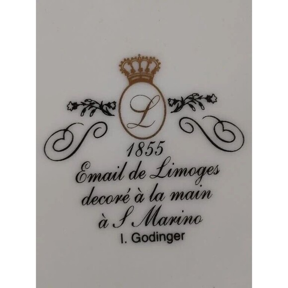 I Godinger & Co Salad Plates Set of 4 Assorted Fruit Floral Motifs Amalfi Boho - Picture 5 of 6